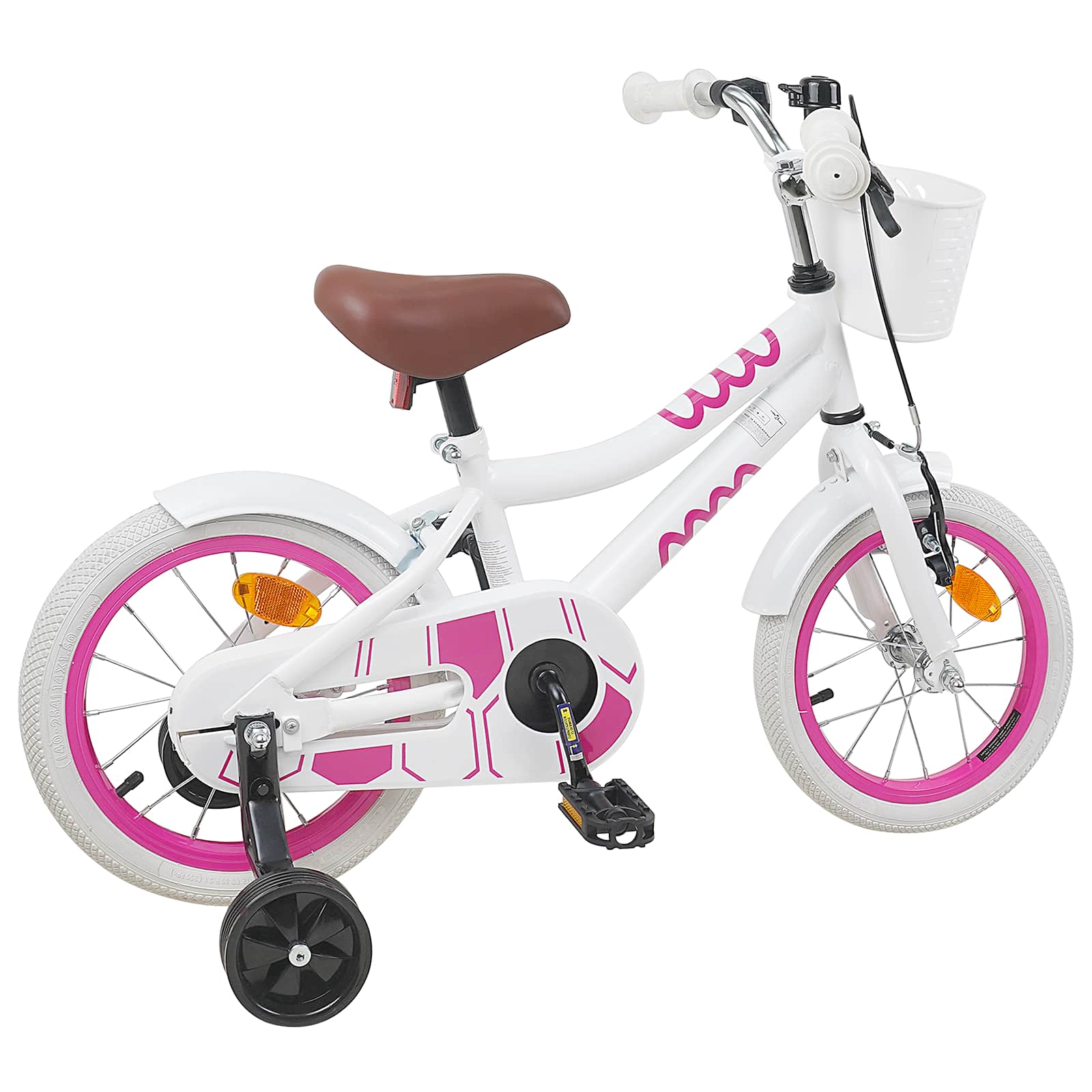 Børnecykel 12 tommer til 2-4 år gamle Hvid