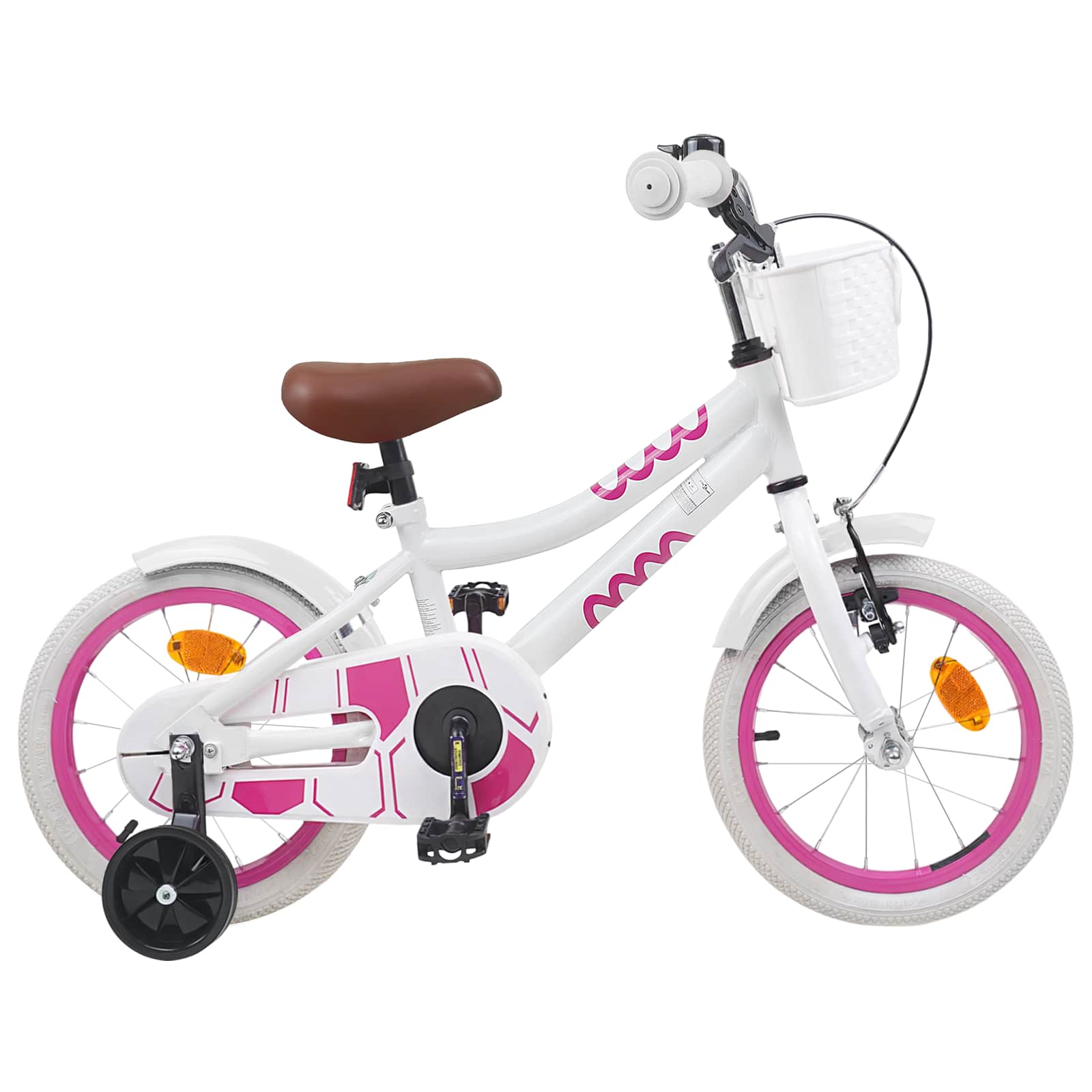 Børnecykel 12 tommer til 2-4 år gamle Hvid