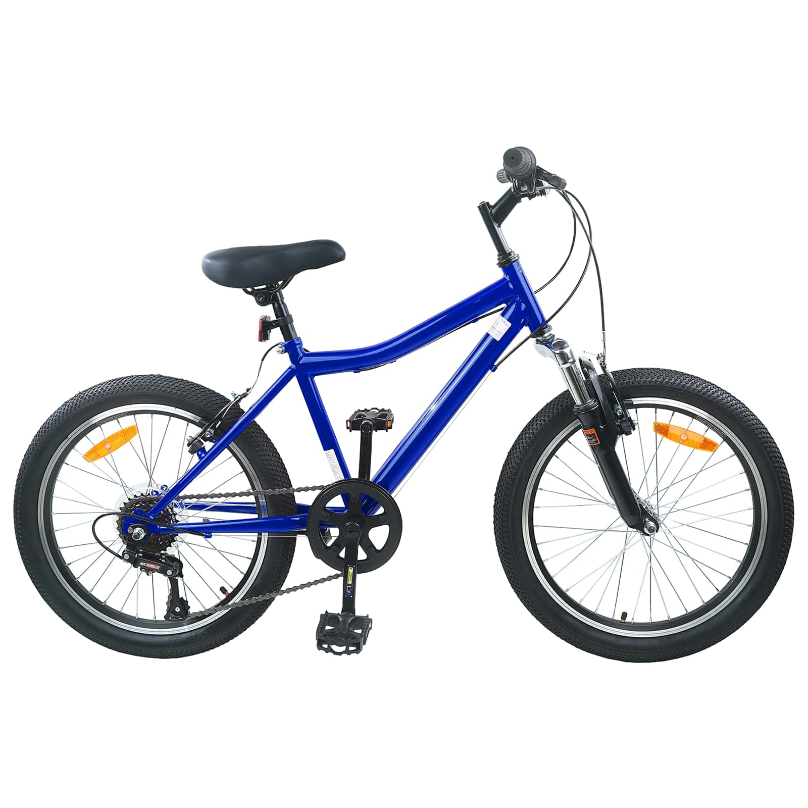 Børnecykel 24 tommer 6-Speed til 8-12 år Mørk blå