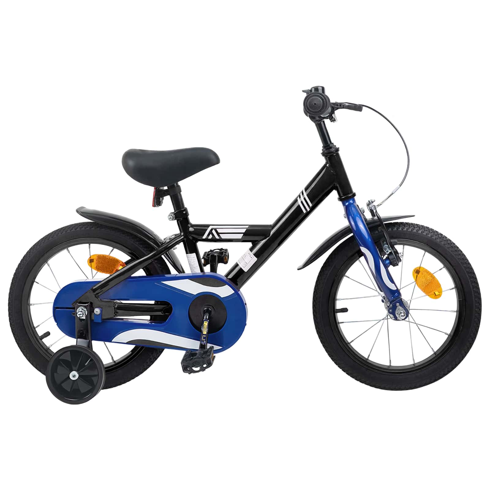 Børnecykel 12 tommer til 2-4 år gamle Sort