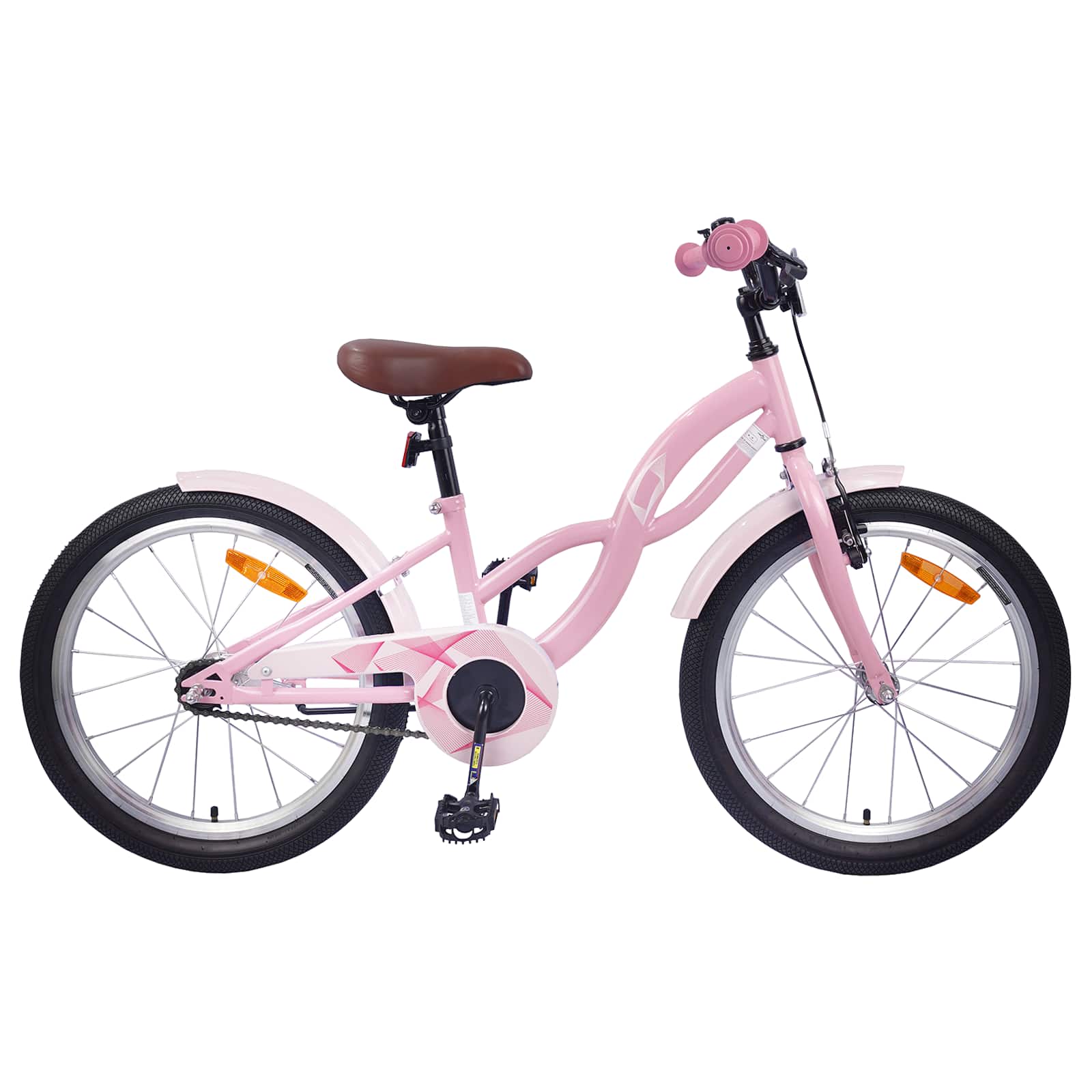 Børnecykel 20 tommer til børn i alderen 6-11 år Lys pink
