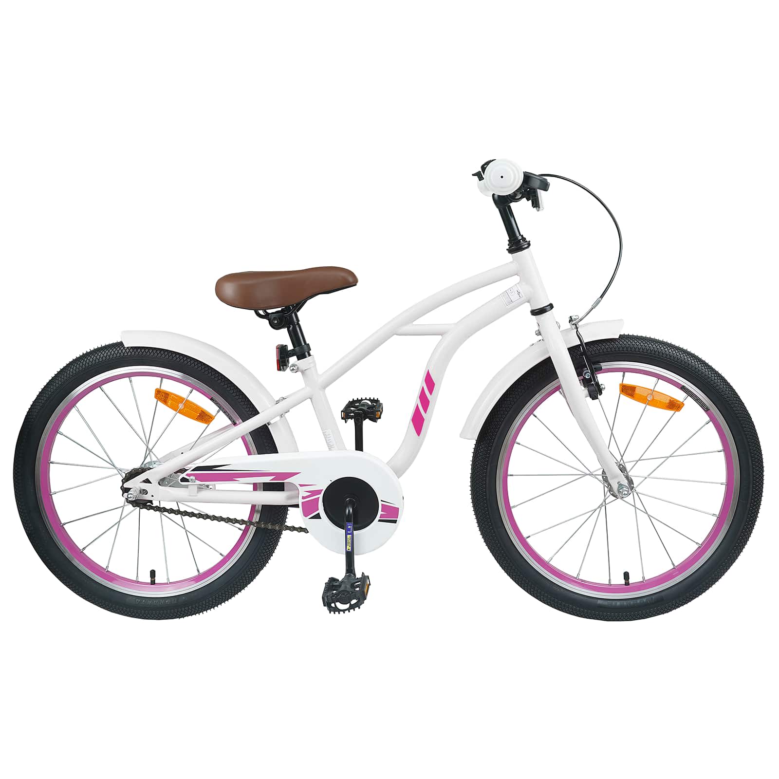 Børnecykel 22 tommer til 7-12 år gammel Hvid
