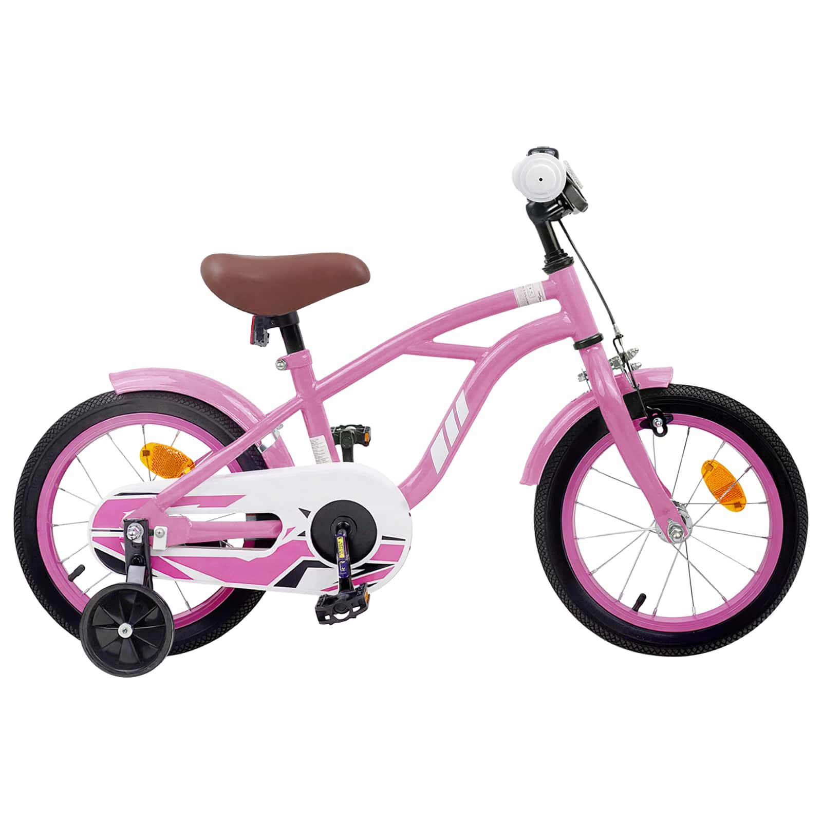 Børnecykel 16 tommer til 4-6 år gamle Lys pink