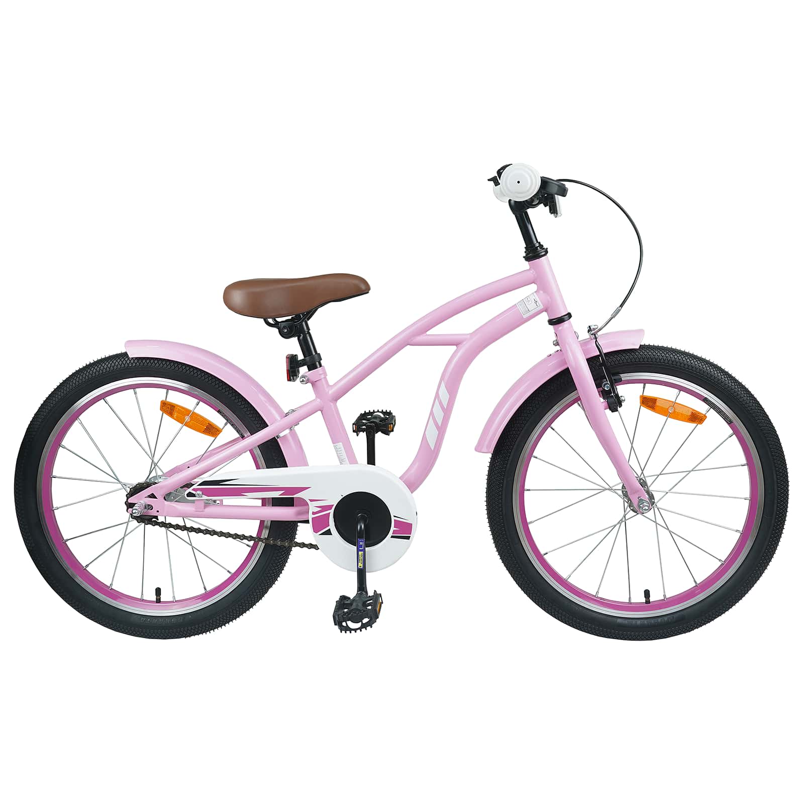 Børnecykel 22 tommer til 7-12 år gammel Lys pink