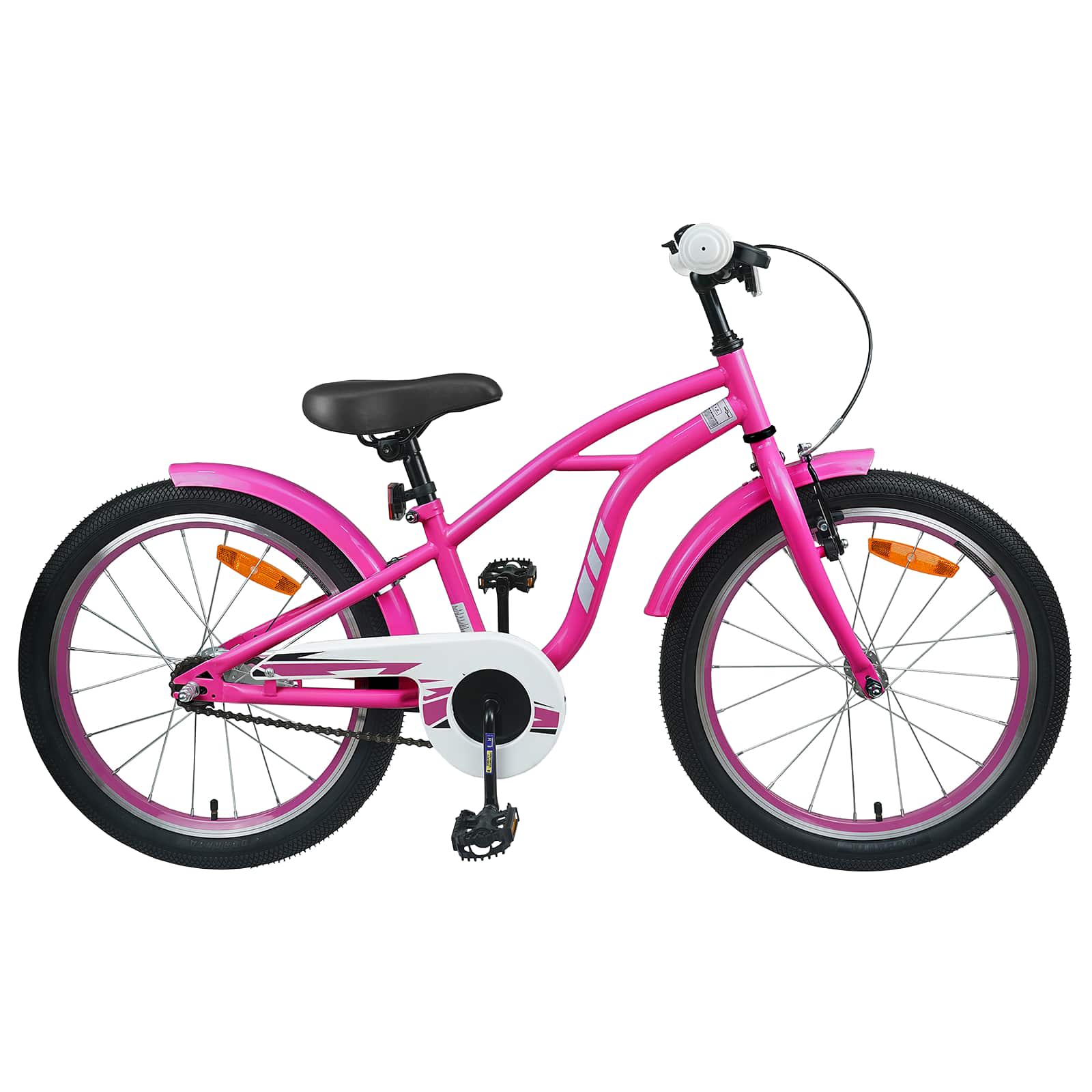 Børnecykel 22 tommer til 7-12 år gammel Mørk pink