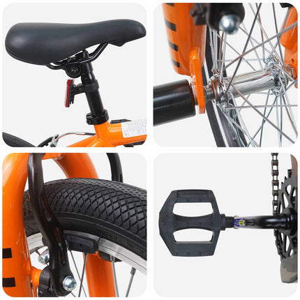 BMX Cykel 16 tommer til 5-8 år gamle Orange