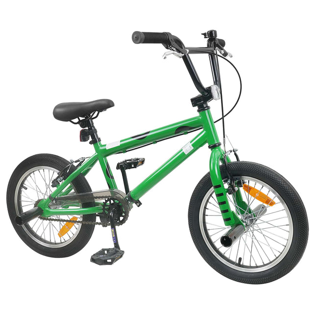 BMX Cykel 16 tommer til 5-8 år gamle Grøn