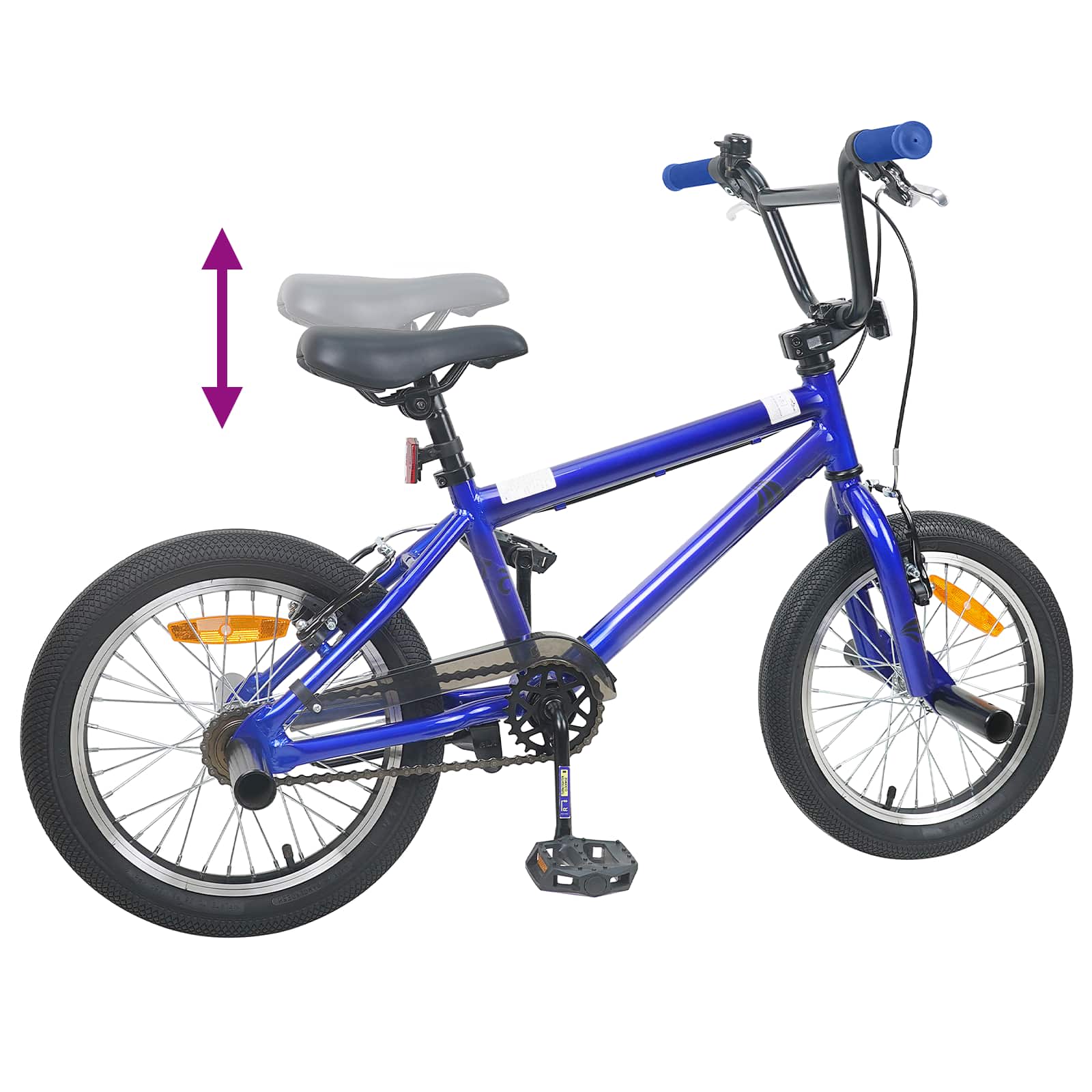 BMX Cykel 16 tommer til 5-8 år gamle Mørk blå