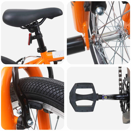 BMX Cykel 16 tommer til 5-8 år gamle Orange