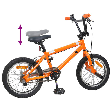 BMX Cykel 18 tommer til 7-10 år gamle Orange