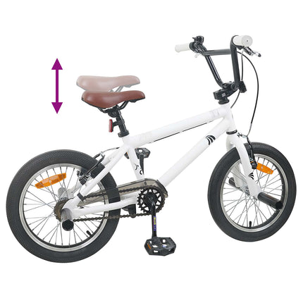 BMX Cykel 16 tommer til 5-8 år gamle Hvid
