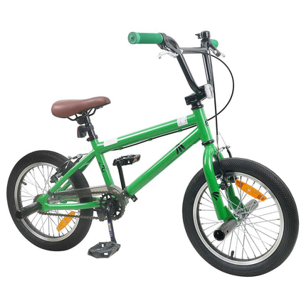 BMX Cykel 16 tommer til 5-8 år gamle Grøn