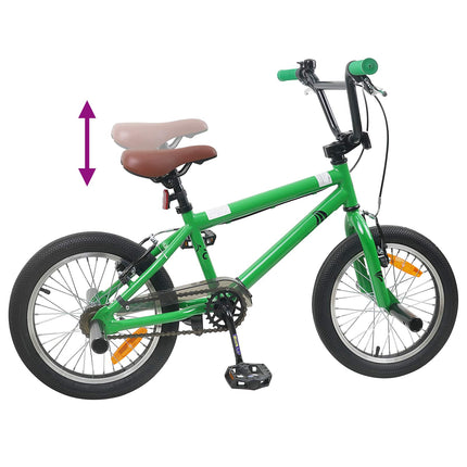 BMX Cykel 16 tommer til 5-8 år gamle Grøn