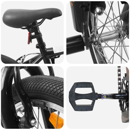 BMX Cykel 20 tommer for 9 år gammel Sort