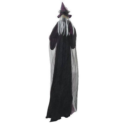Hængende Halloween talende heks Lilla 216 x 125 cm Polyester