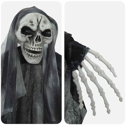 Halloween Hængende Spøgelse 3 pcs Sort 66 x 110 cm Polyester