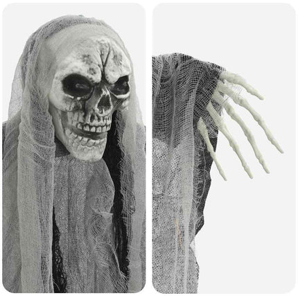 Halloween Hængende Spøgelse 3 pcs Sort 66 x 110 cm Polyester