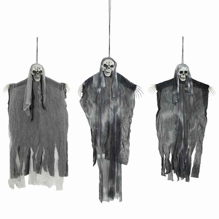 Halloween Hængende Spøgelse 3 pcs Sort 66 x 110 cm Polyester