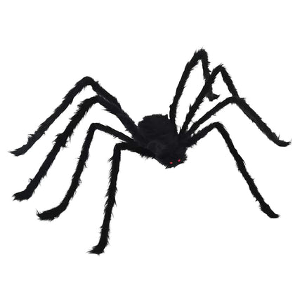 Halloween Edderkop Dekoration 3 pcs Sort 150 cm