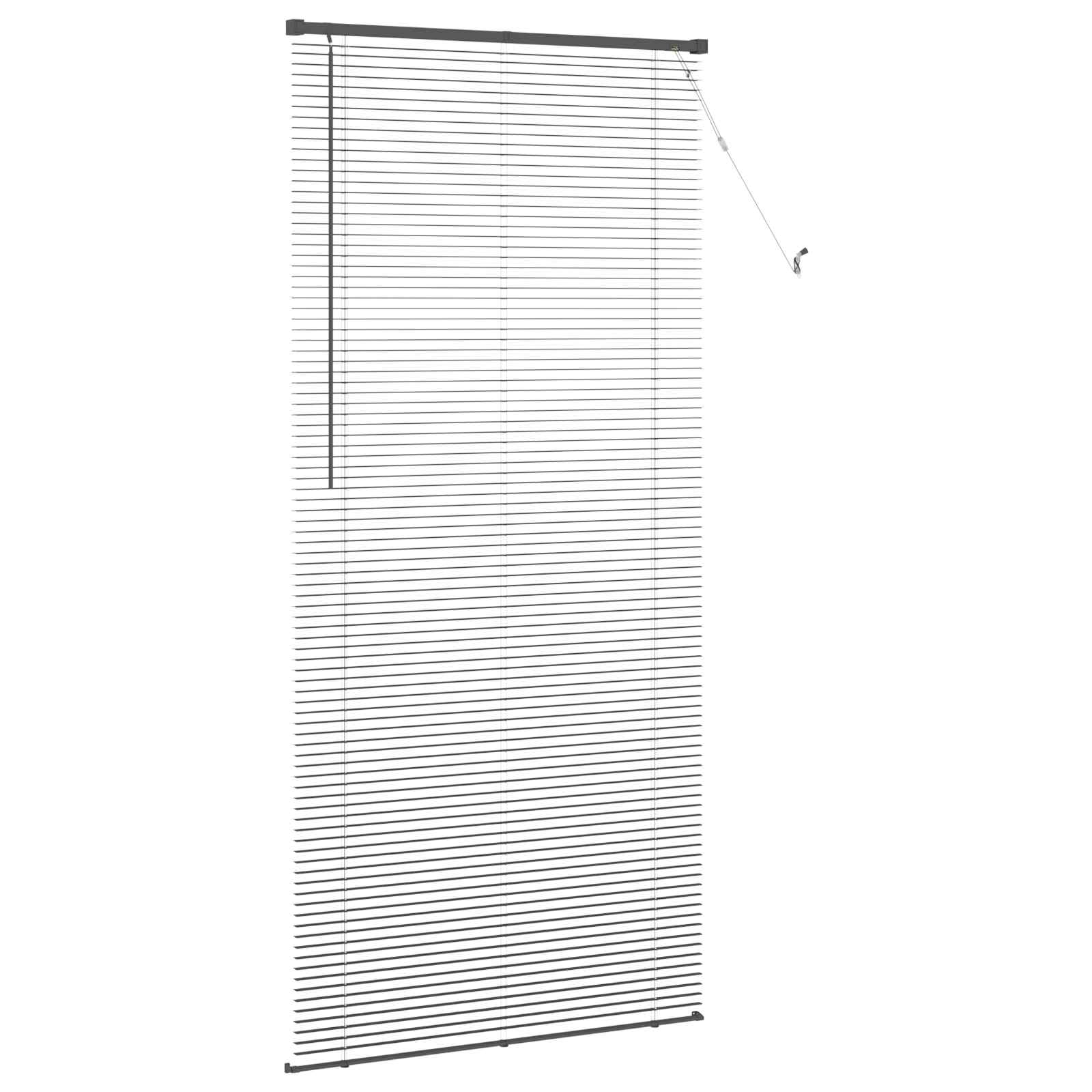 Persienner Sølvgrå 213 x 90 cm PVC