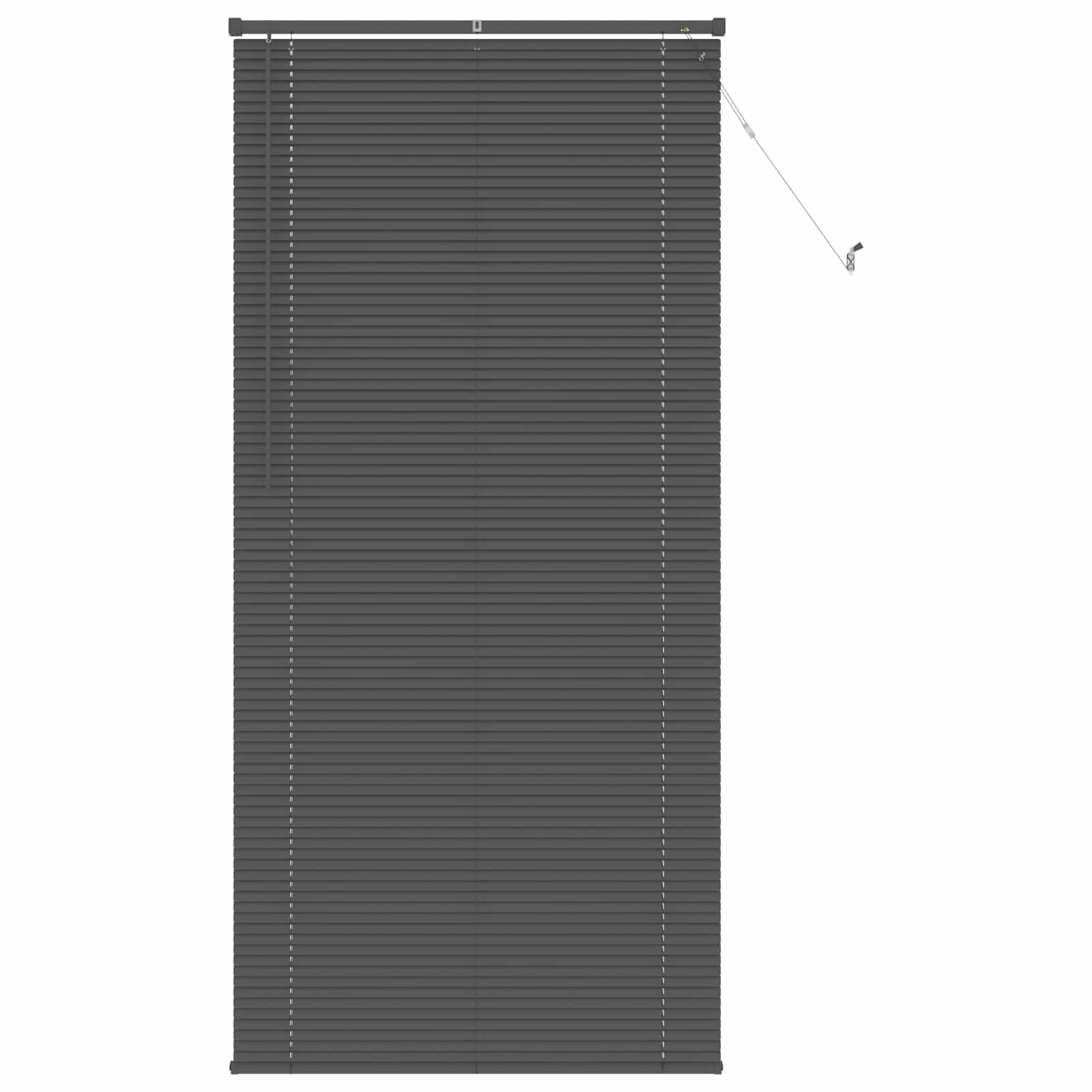 Persienner Sølvgrå 213 x 90 cm PVC