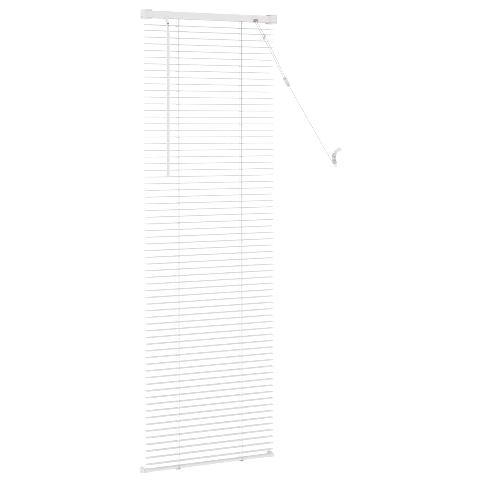 Persienner Indstillelig Hvid 150 x 40 cm PVC