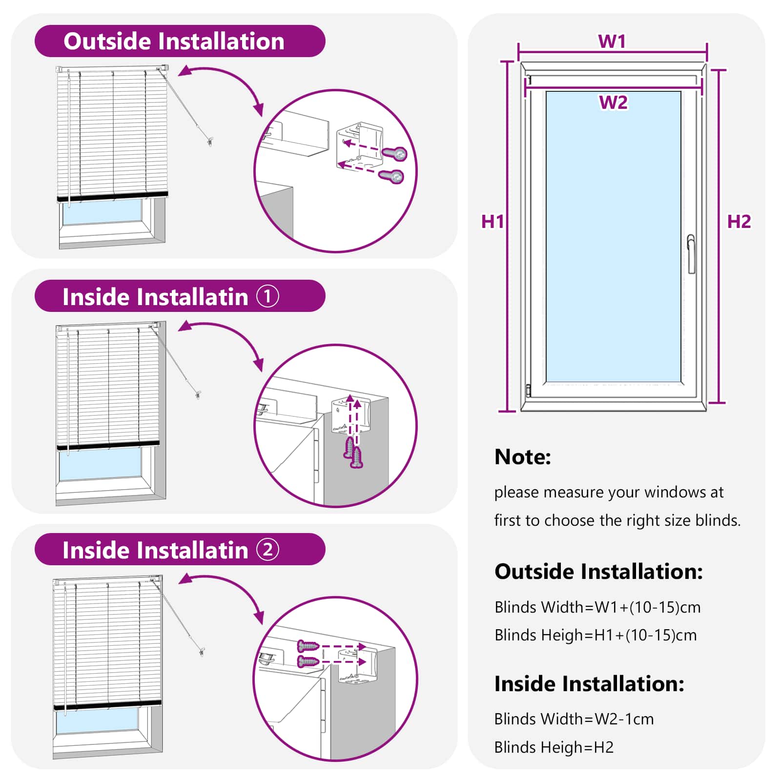 Persienner Indstillelig Sort 150 x 60 cm PVC