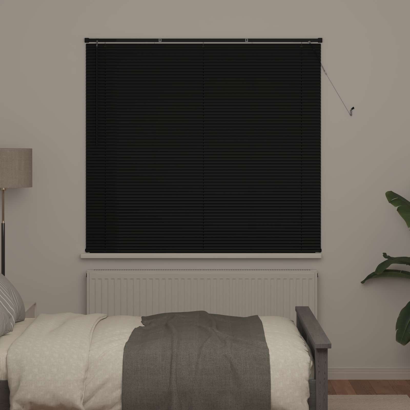 Persienner Sort 150 x 140 cm PVC