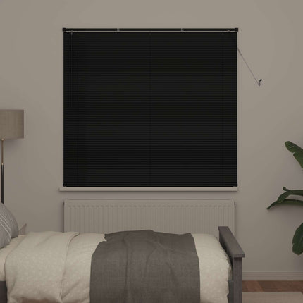 Persienner Sort 150 x 150 cm 25 mm PVC