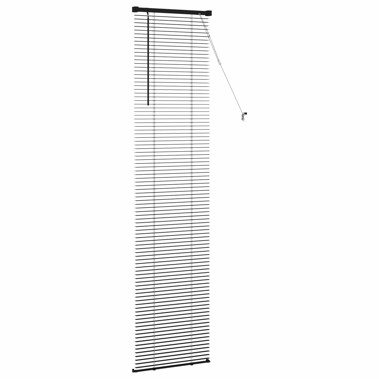 Persienner Sort 213 x 50 cm PVC