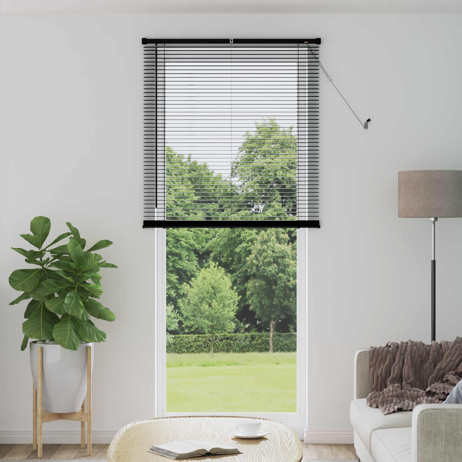 Persienner Sort 213 x 70 cm PVC