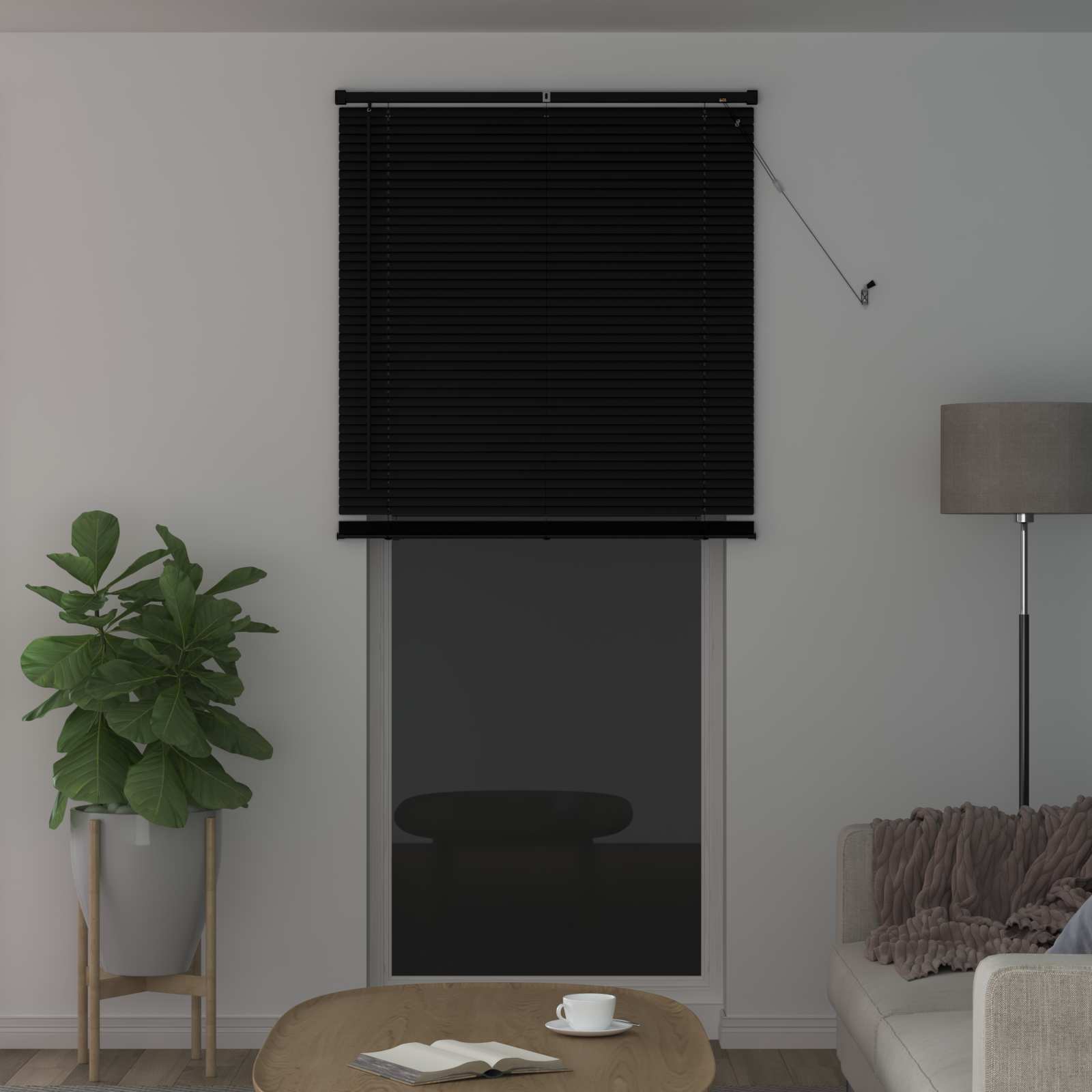 Persienner Sort 213 x 70 cm PVC