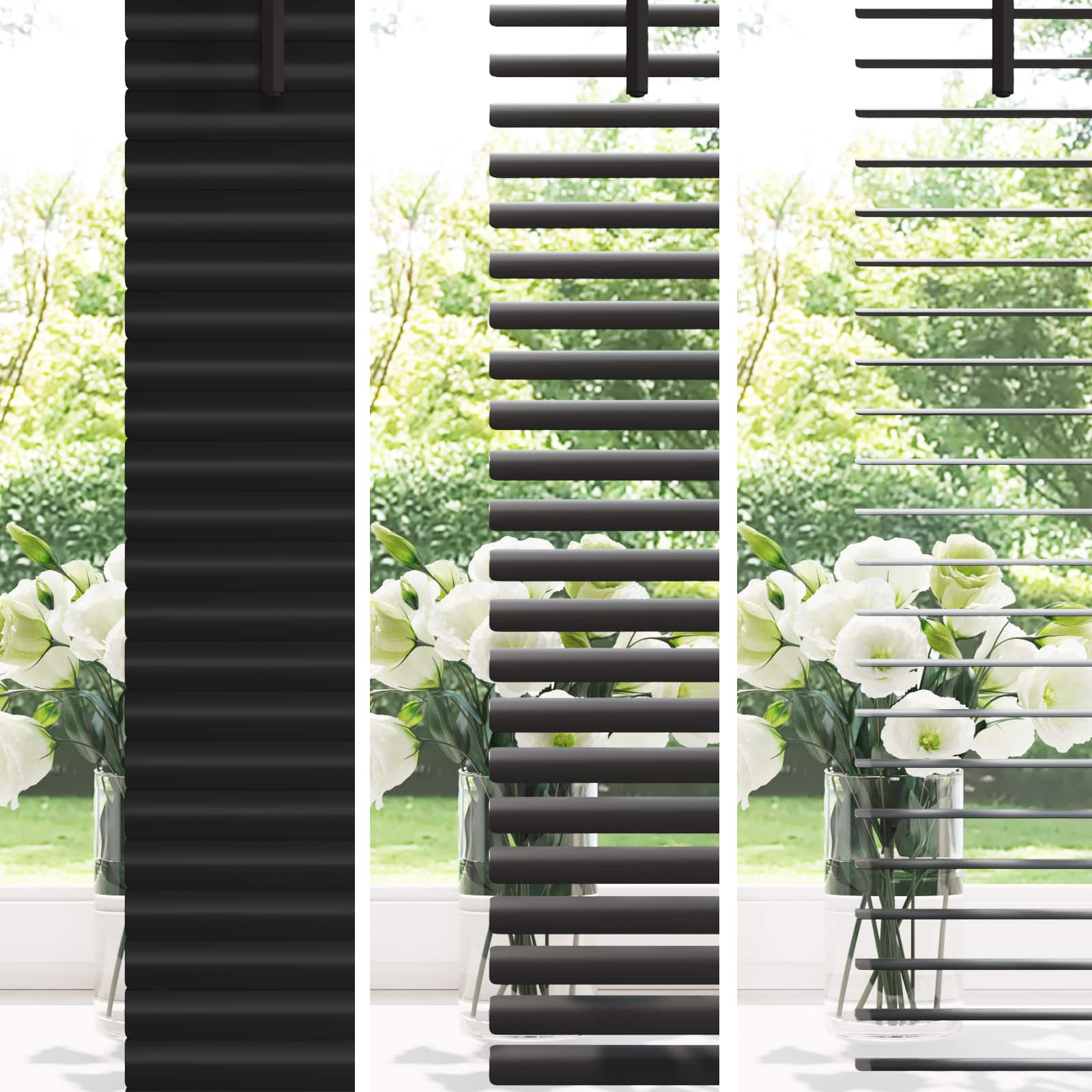 Persienner Sort 213 x 100 cm PVC