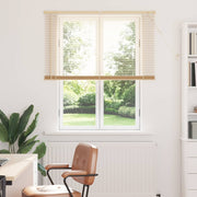 Persienner Lys Brun med Mønster 150 x 120 cm 25 mm PVC