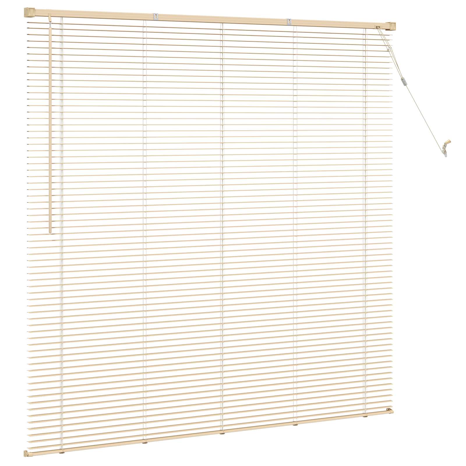 Persienner Lys Brun med Mønster 150 x 130 cm PVC