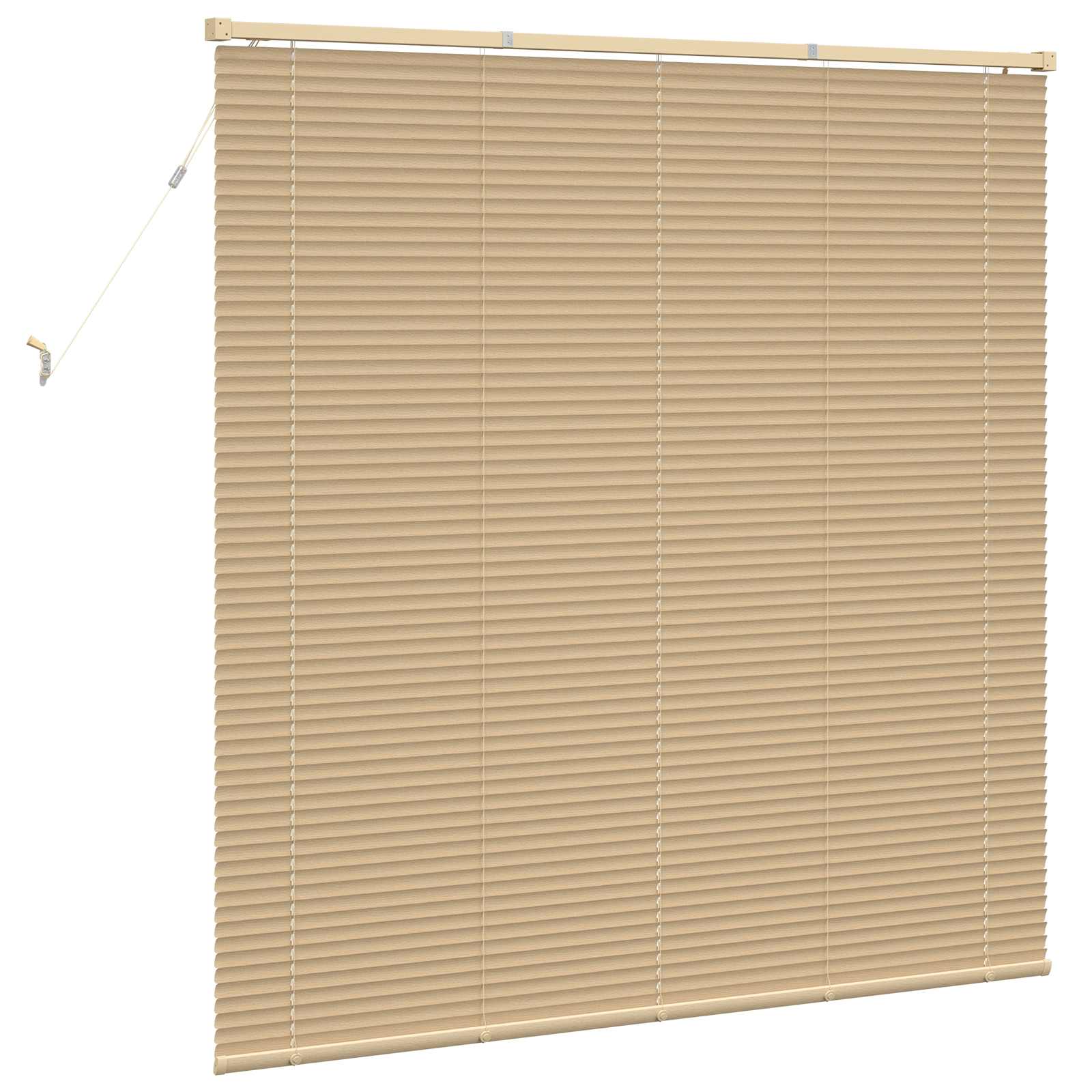 Persienner Lys Brun med Mønster 150 x 130 cm PVC