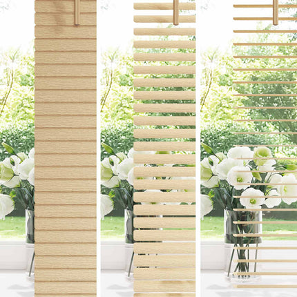 Persienner Lys Brun med Mønster 213 x 70 cm 25 mm PVC