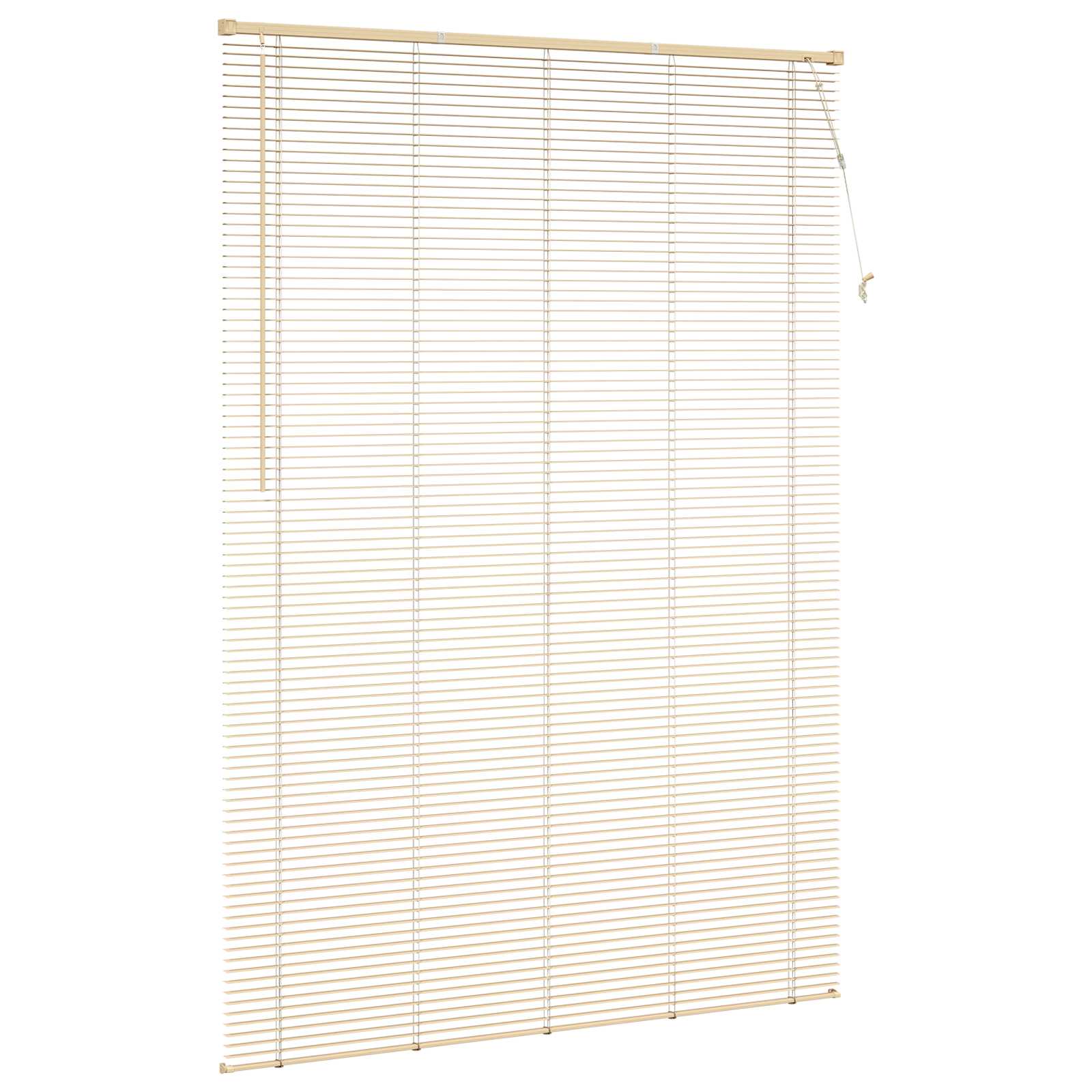 Persienner Indstillelig Lys Brun med Mønster 213 x 140 cm PVC