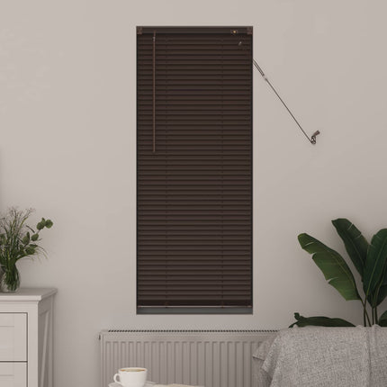 Persienner Mørk Brun med Mønster 150 x 50 cm 25 mm PVC