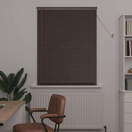 Persienner Mørk Brun med Mønster 150 x 80 cm 25 mm PVC