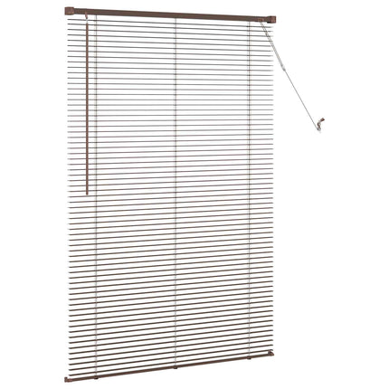Persienner Mørk Brun med Mønster 150 x 80 cm 25 mm PVC
