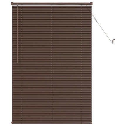 Persienner Mørk Brun med Mønster 150 x 80 cm 25 mm PVC
