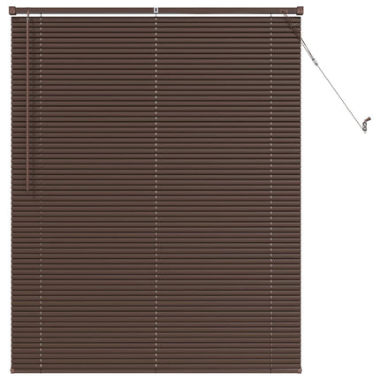 Persienner Mørk Brun med Mønster 150 x 110 cm 25 mm PVC