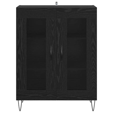 Sideboard Sort eg 69,5 x 34 x 90 cm Konstrueret træ