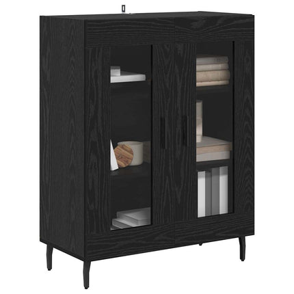 Sideboard Sort eg 69,5 x 34 x 90 cm Konstrueret træ