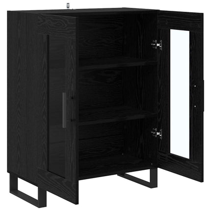 Sideboard Sort eg 69,5 x 34 x 90 cm Konstrueret træ