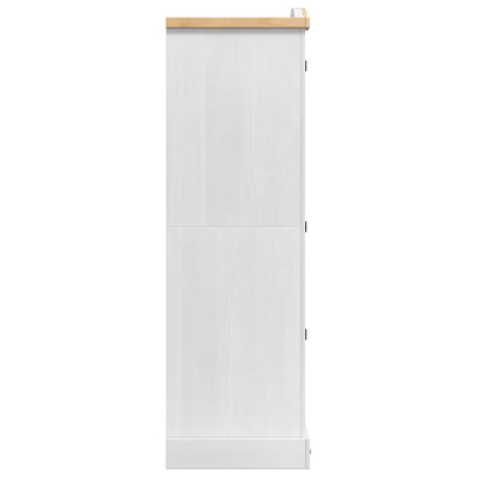 Garderobeskab Corona Hvid 101 x 52 x 170 cm Massiv fyrretræ