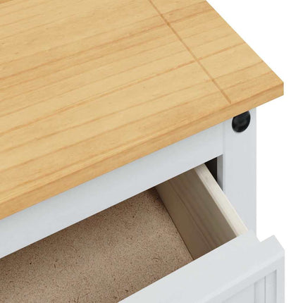 Opbevaringskister Corona Hvid 112 x 40 x 75 cm Massiv fyrretræ