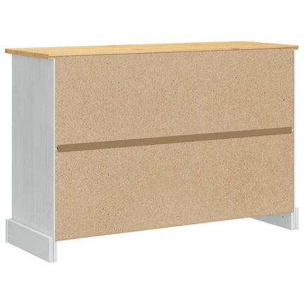 Opbevaringskister Corona Hvid 112 x 40 x 75 cm Massiv fyrretræ