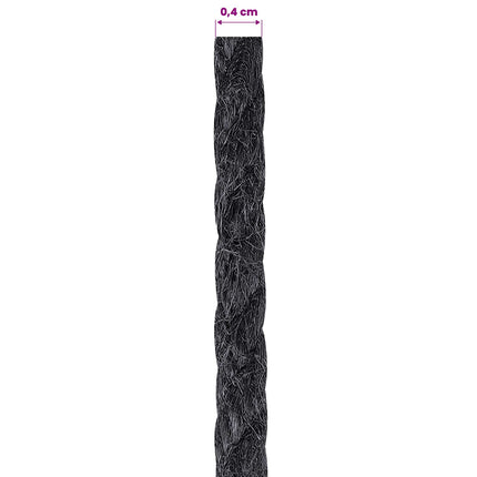 Juteline 40 mm 50 m Sort 100% Tossa jute
